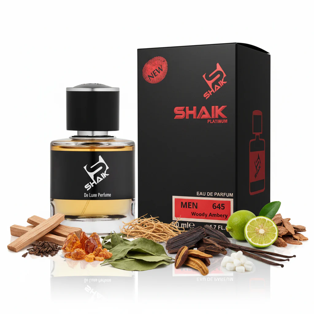 645 Woody Amber SHAIK - Muestra 5 ml - Image 2