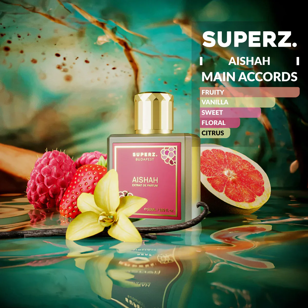Aishah Extrait de Parfum SUPERZ. BUDAPEST