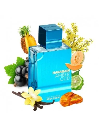 Amber Oud Aqua Dubai Extrait de Parfum AL HARAMAIN - Muestra 3 ml - Image 3