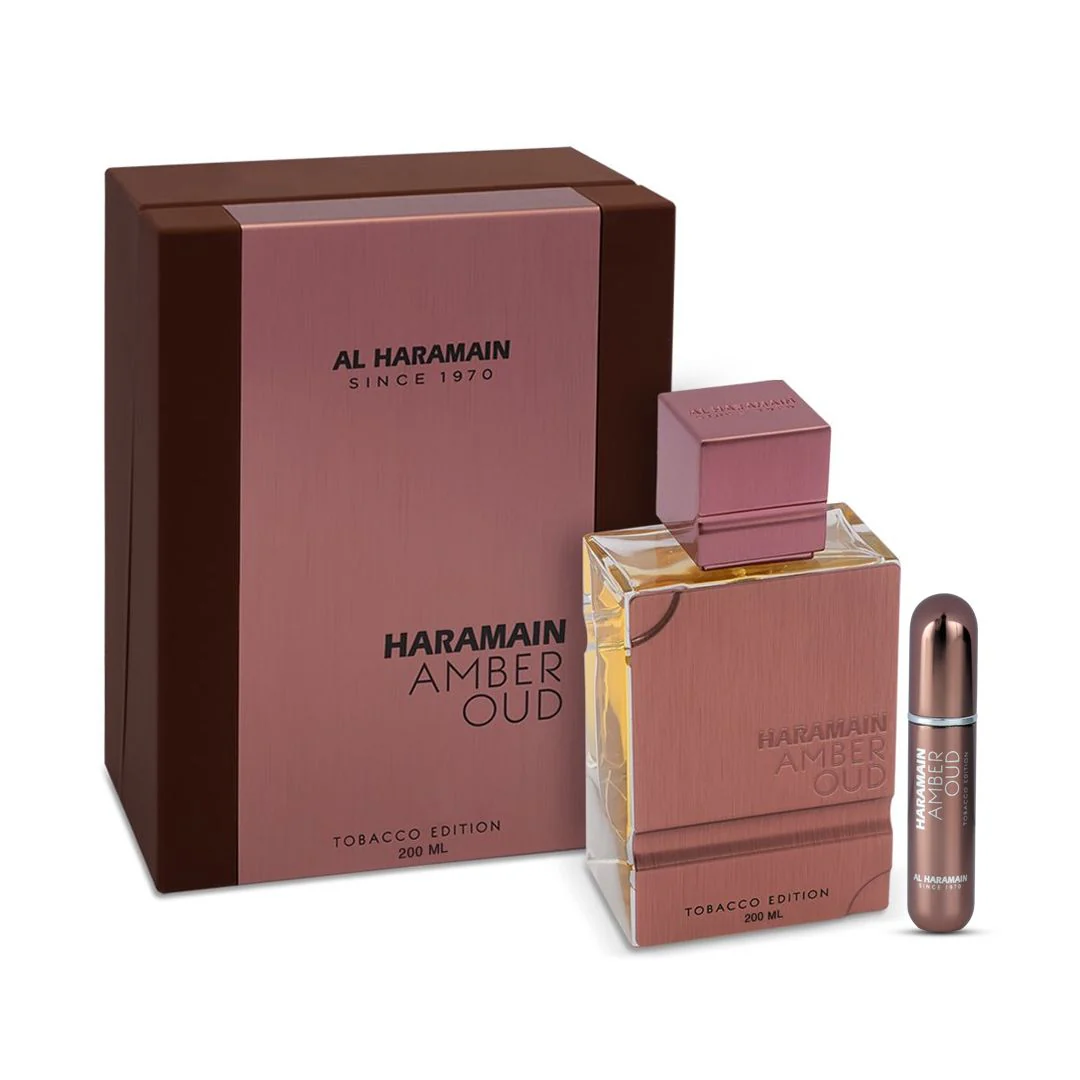 Amber Oud Tobacco Edition AL HARAMAIN 200ml - Muestra 10 ml - Image 2