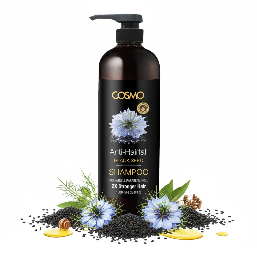 Anti-Hairfall Black Seed Shampoo COSMO 1000ml - Image 2