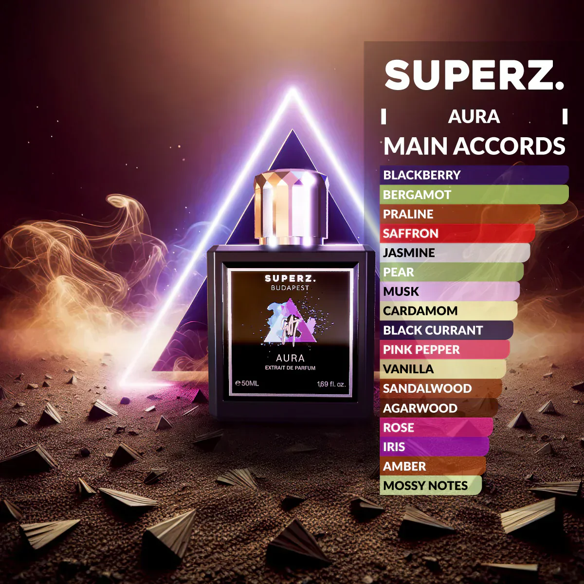 Aura Extrait de Parfum SUPERZ. BUDAPEST - Muestra 3 ml - Image 2