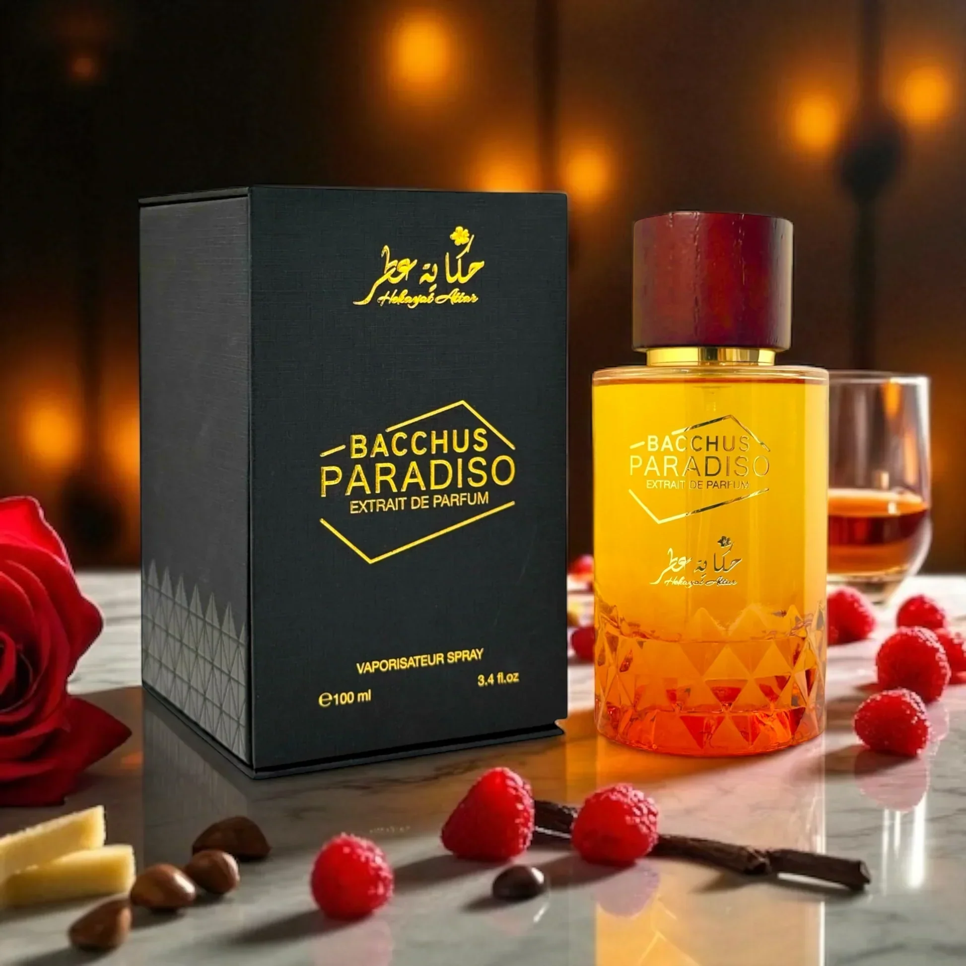 Bacchus Paradiso Extrait de Parfum HEKAYAT ATTAR - Muestra 10 ml