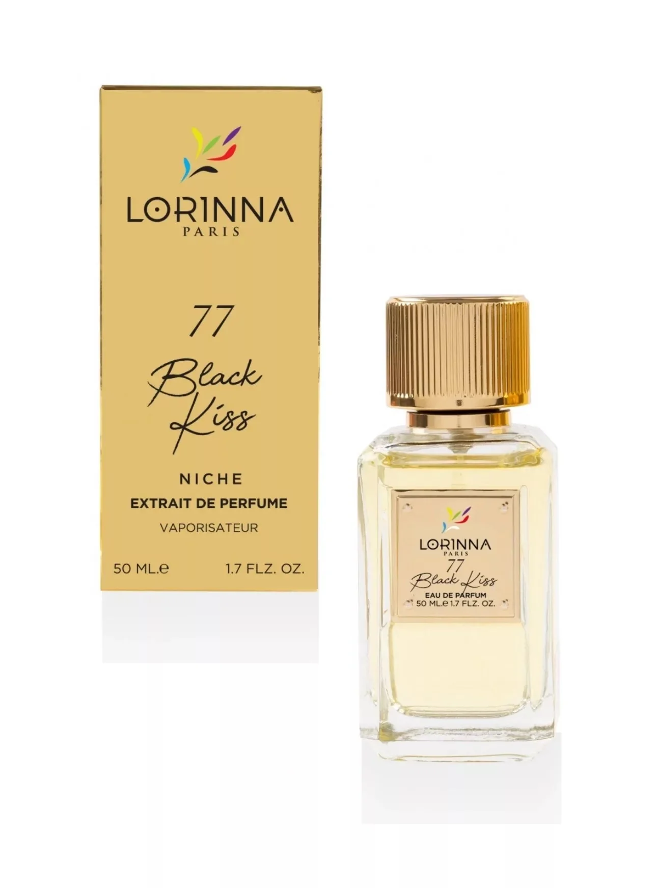 Black Kiss 77 Extrait de Perfume Lorinna 50ml - Muestra 5 ml
