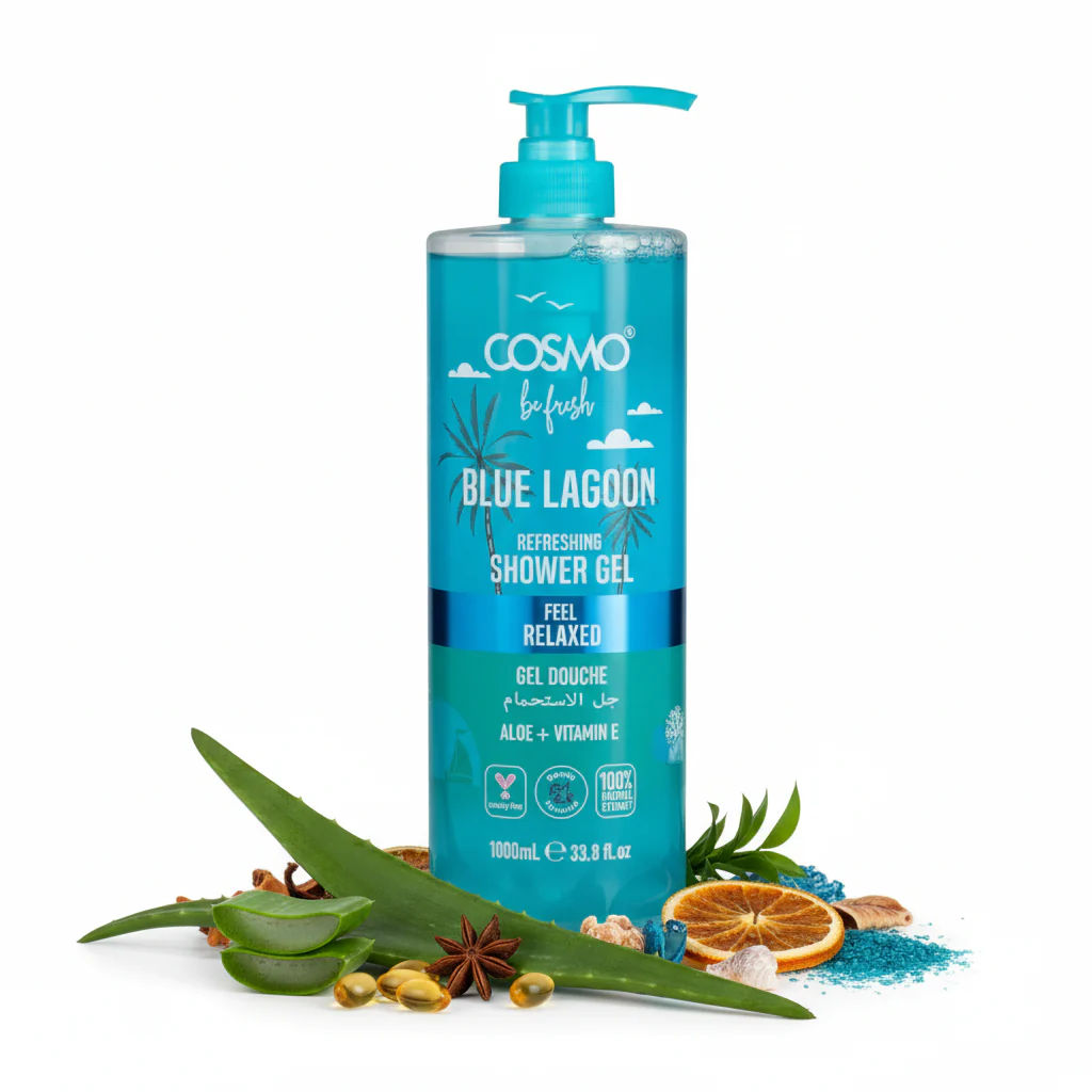Be Fresh Blue Lagoon Shower Gel COSMO 1000ml - Image 2