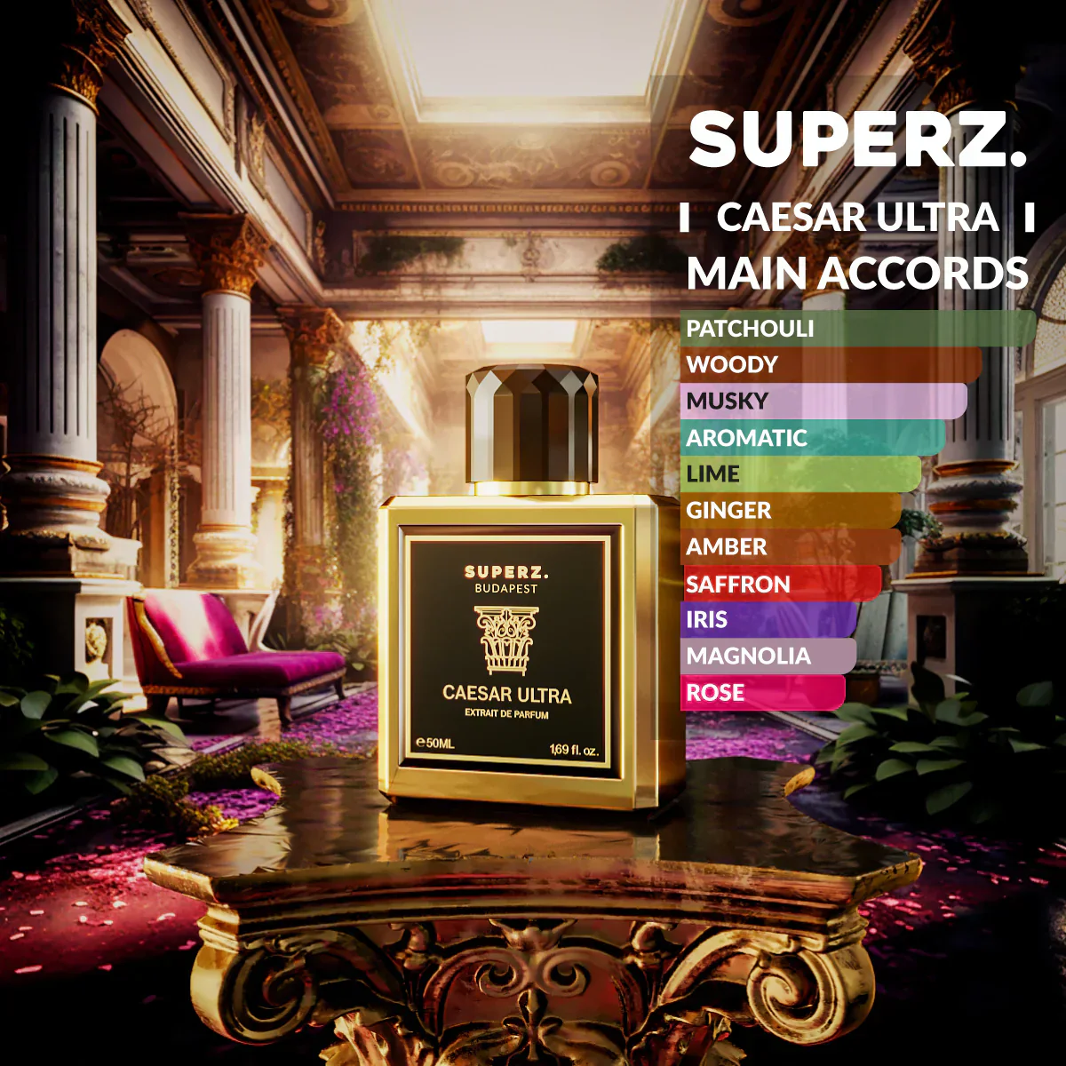Caesar Ultra Extrait de Parfum SUPERZ. BUDAPEST - Muestra 5 ml - Image 2