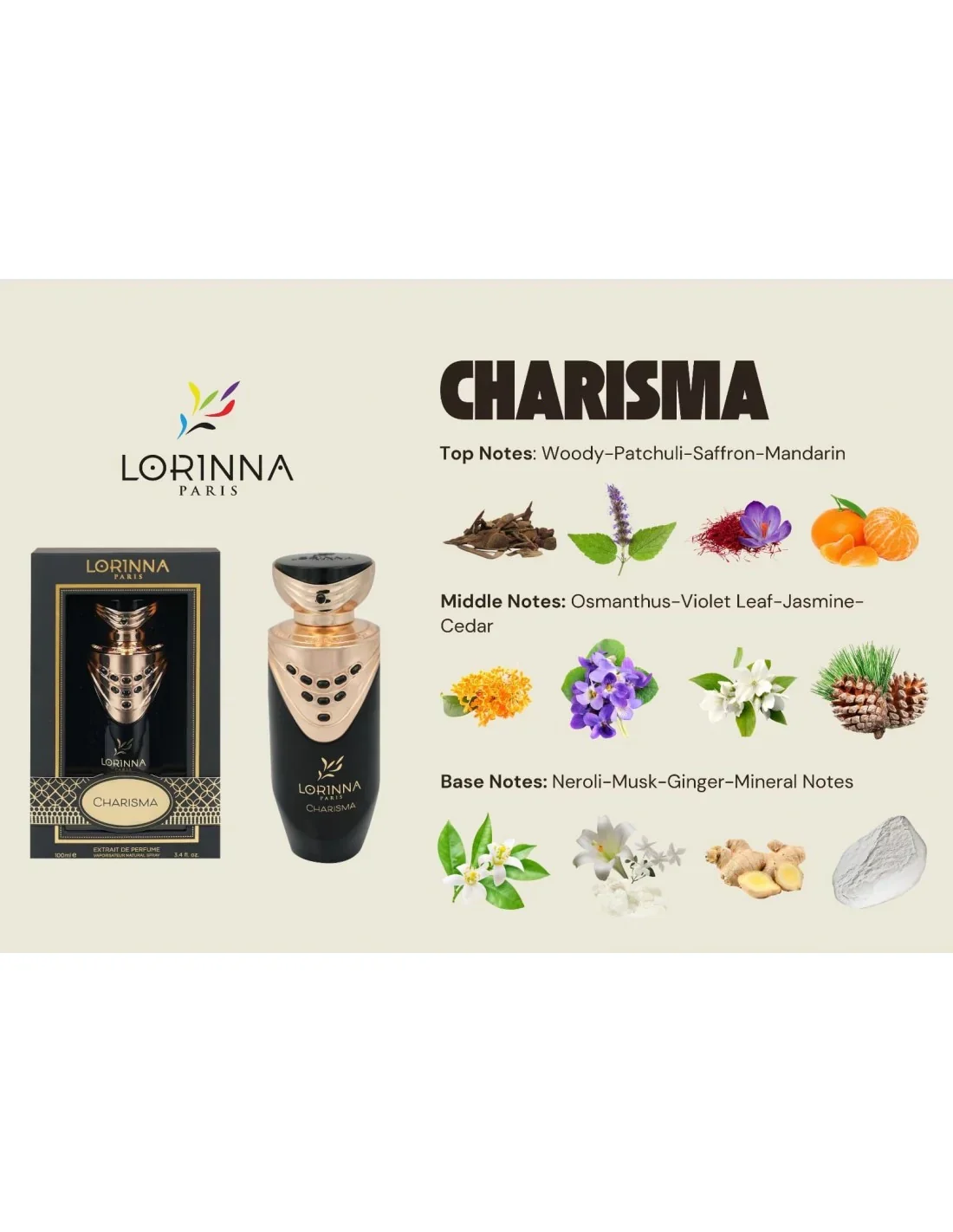 Charisma Extrait De Perfume Lorinna 100ml - Muestra 5ml - Image 2