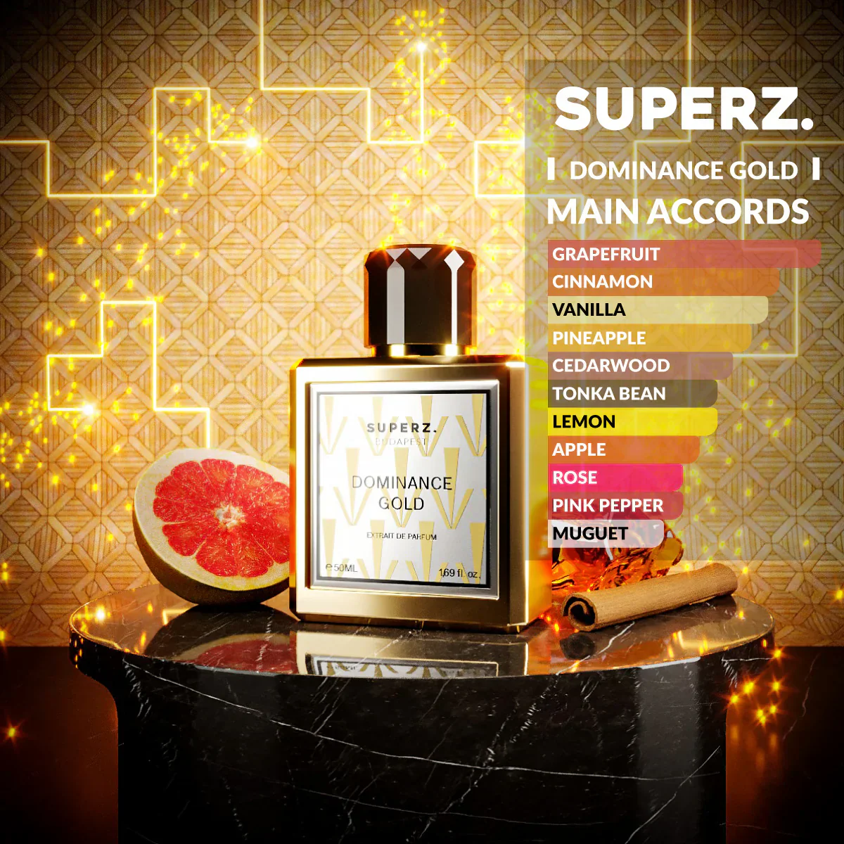 Dominance Gold Extrait de Parfum SUPERZ. BUDAPEST - Muestra 3 ml - Image 2