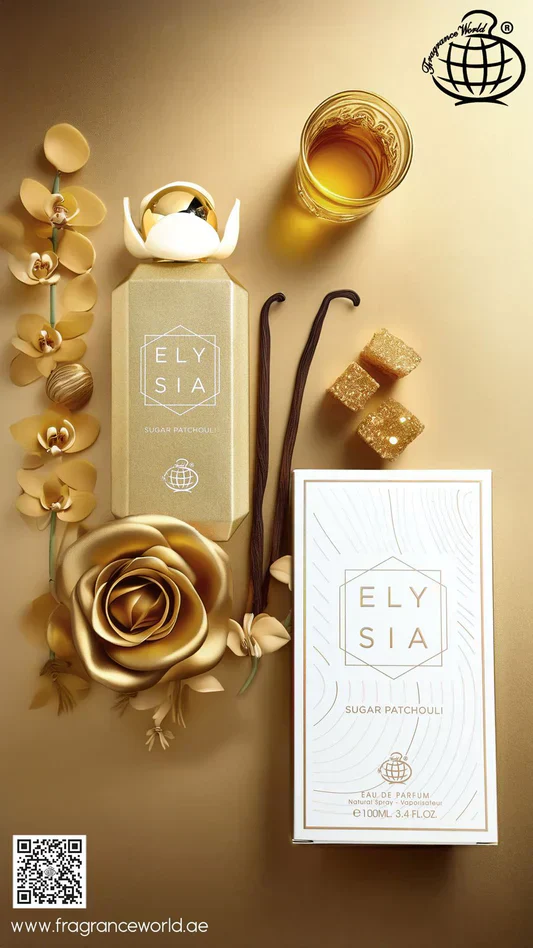 Elysia Sugar Patchouli FRAGRANCE WORLD 100ml - Muestra 3 ml - Image 2