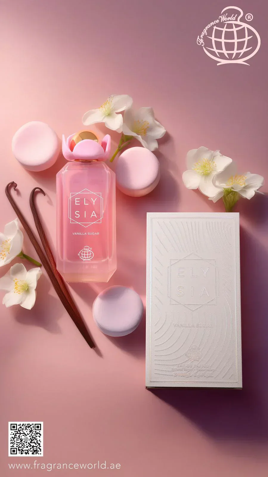 Elysia Vanilla Sugar FRAGRANCE WORLD 100ml - Muestra 10 ml - Image 2