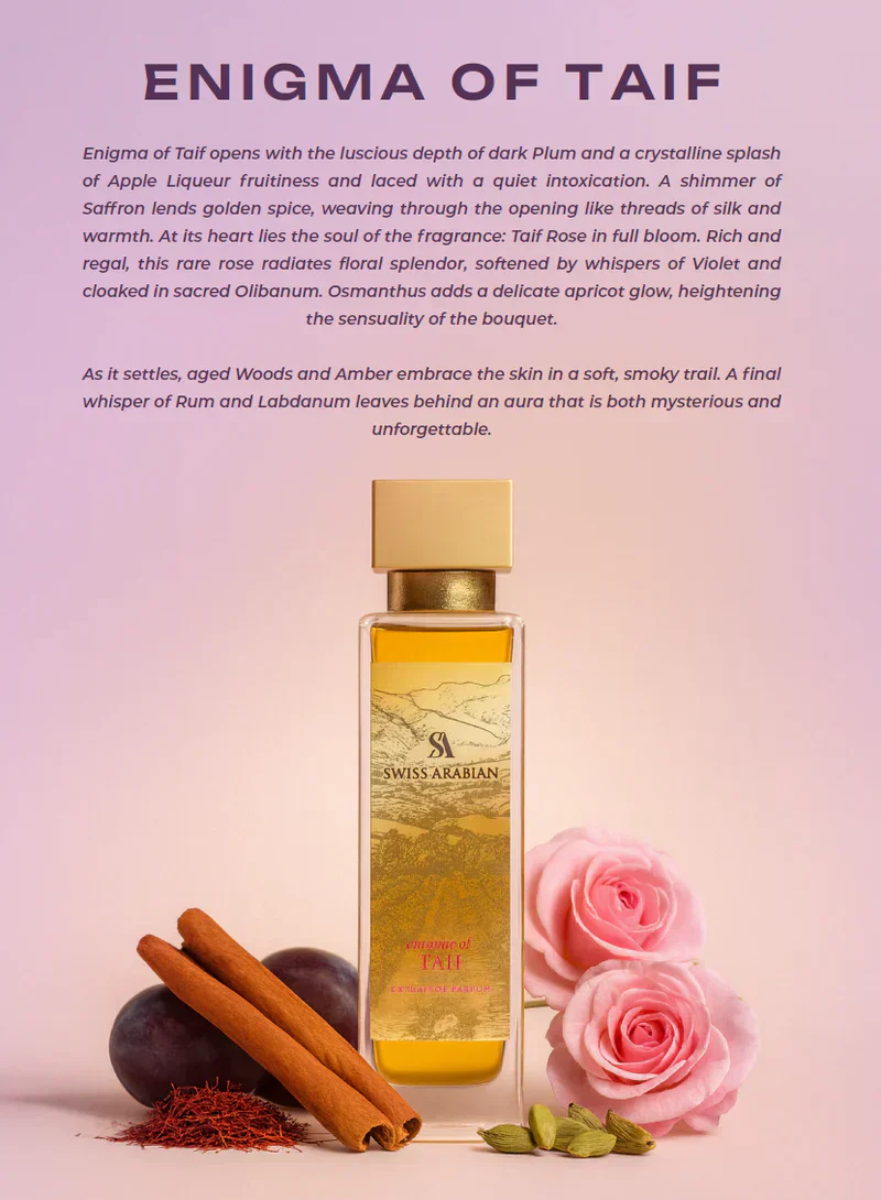 Enigma Of Taif Extrait de Parfum SWISS ARABIAN - Muestra 3 ml - Image 3