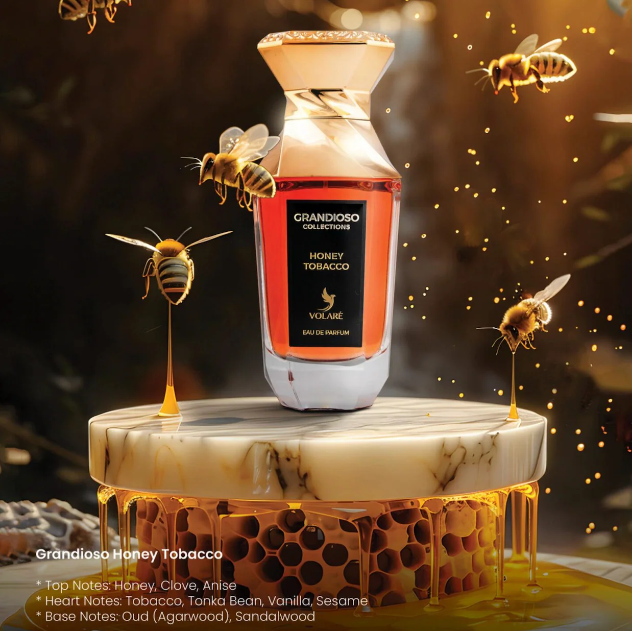 Grandioso Honey Tobacco VOLARE 100ml - Muestra 3 ml