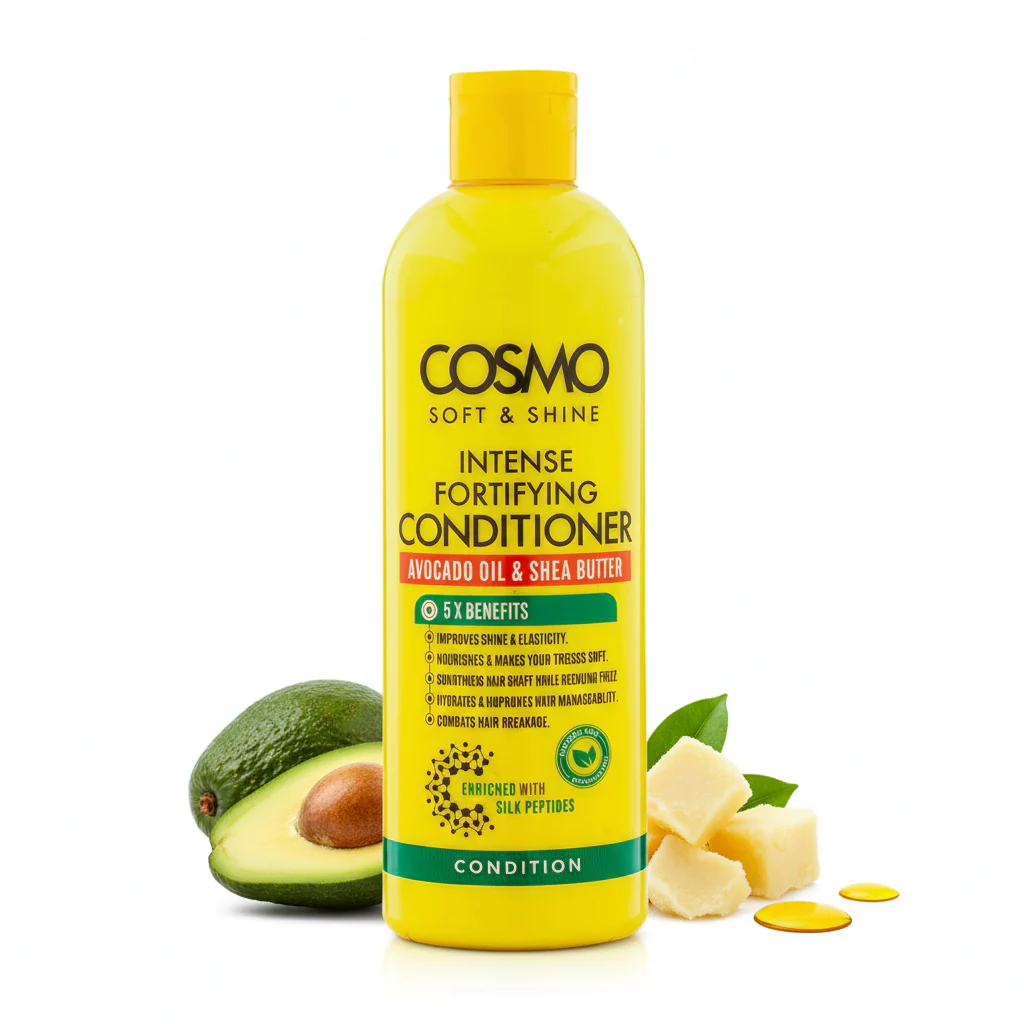 Intense Fortifying Avocado Oil & Shea Butter Conditioner COSMO 480ml - Image 2