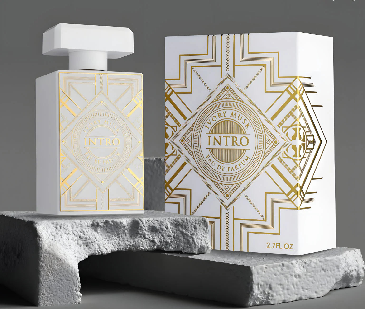 Intro Ivory Musk FRAGRANCE WORLD - Muestra 10 ml