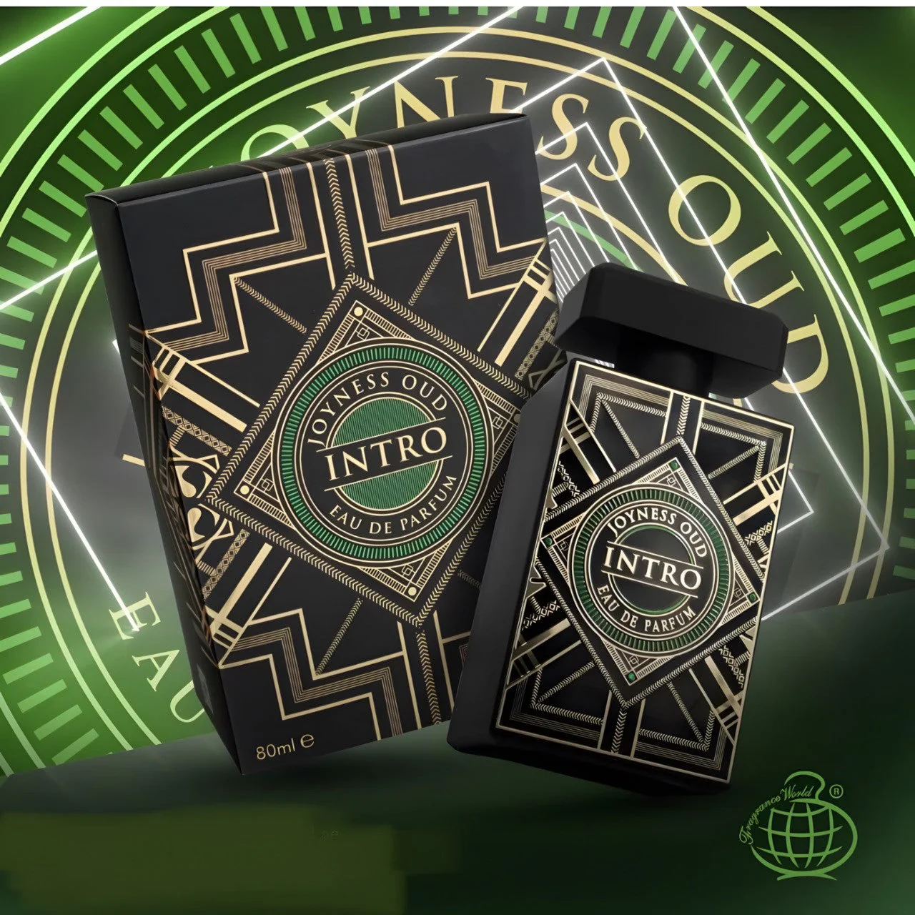 Intro Joyness Oud Fragrance World 80ml - Muestra 3 ml