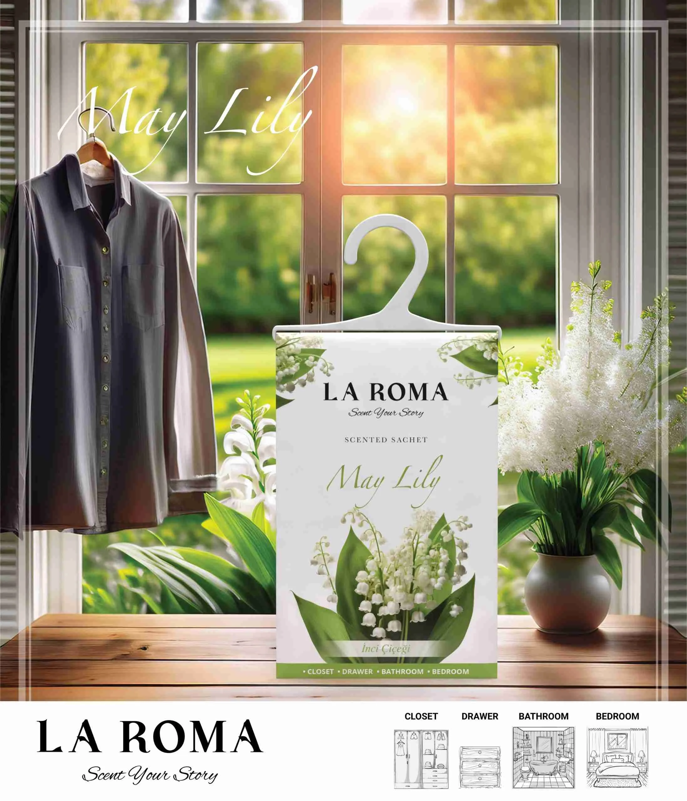 May Lily Ambientador Armario LA ROMA 26gr - Image 2