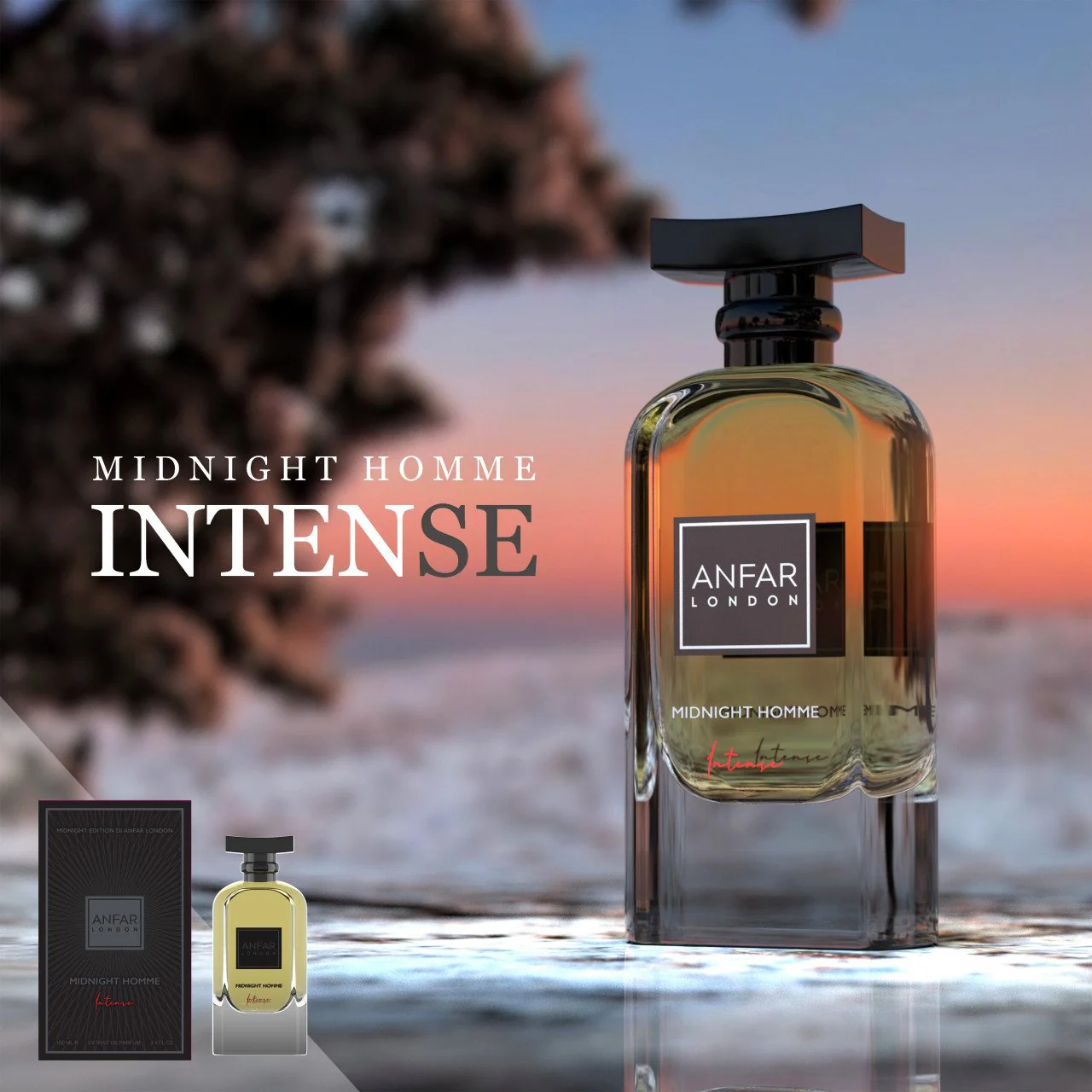 Midnight Homme Intense Extrait de Parfum ANFAR LONDON - Muestra 3 ml