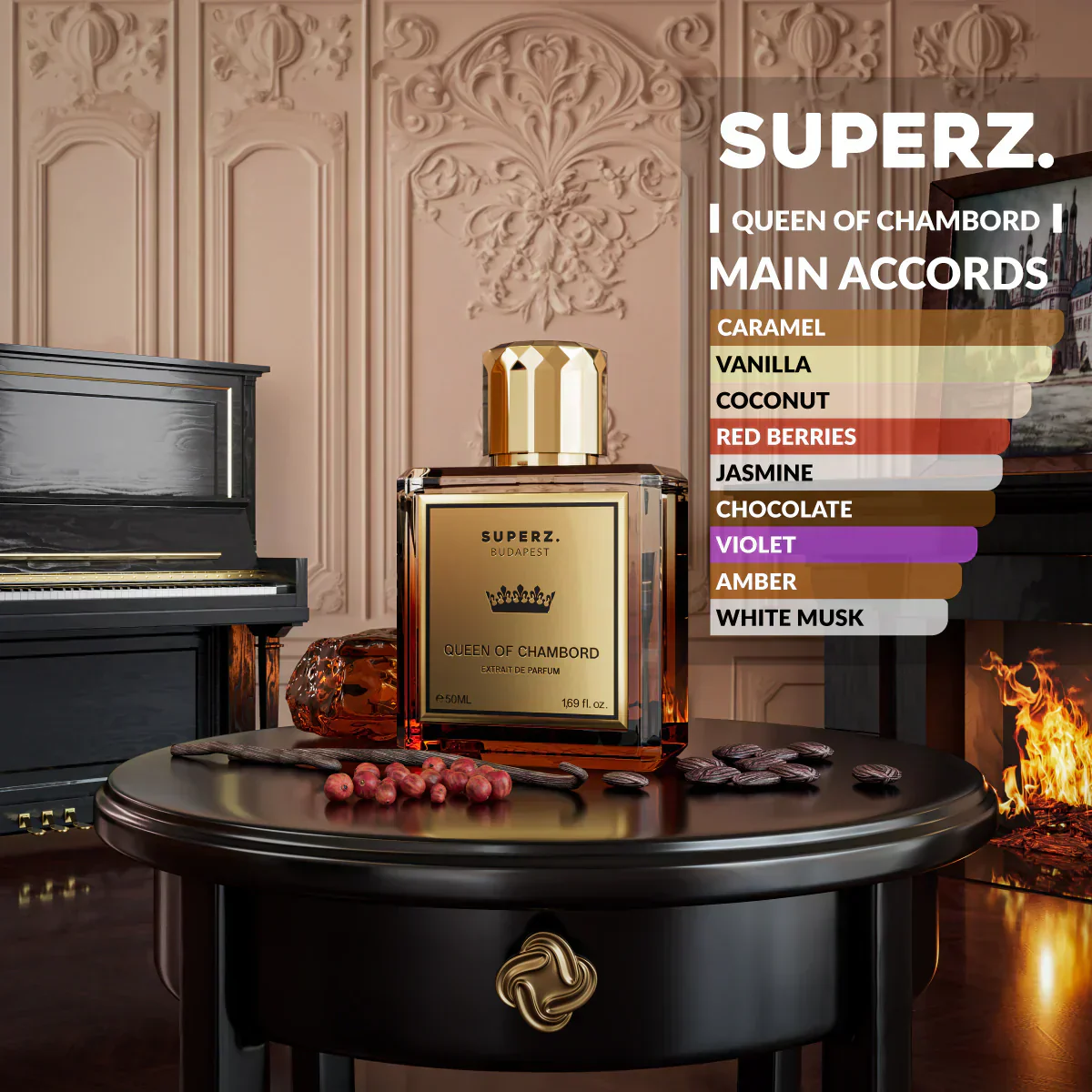 Queen of Chambord Extrait de Parfum SUPERZ. BUDAPEST - Muestra 5 ml - Image 2