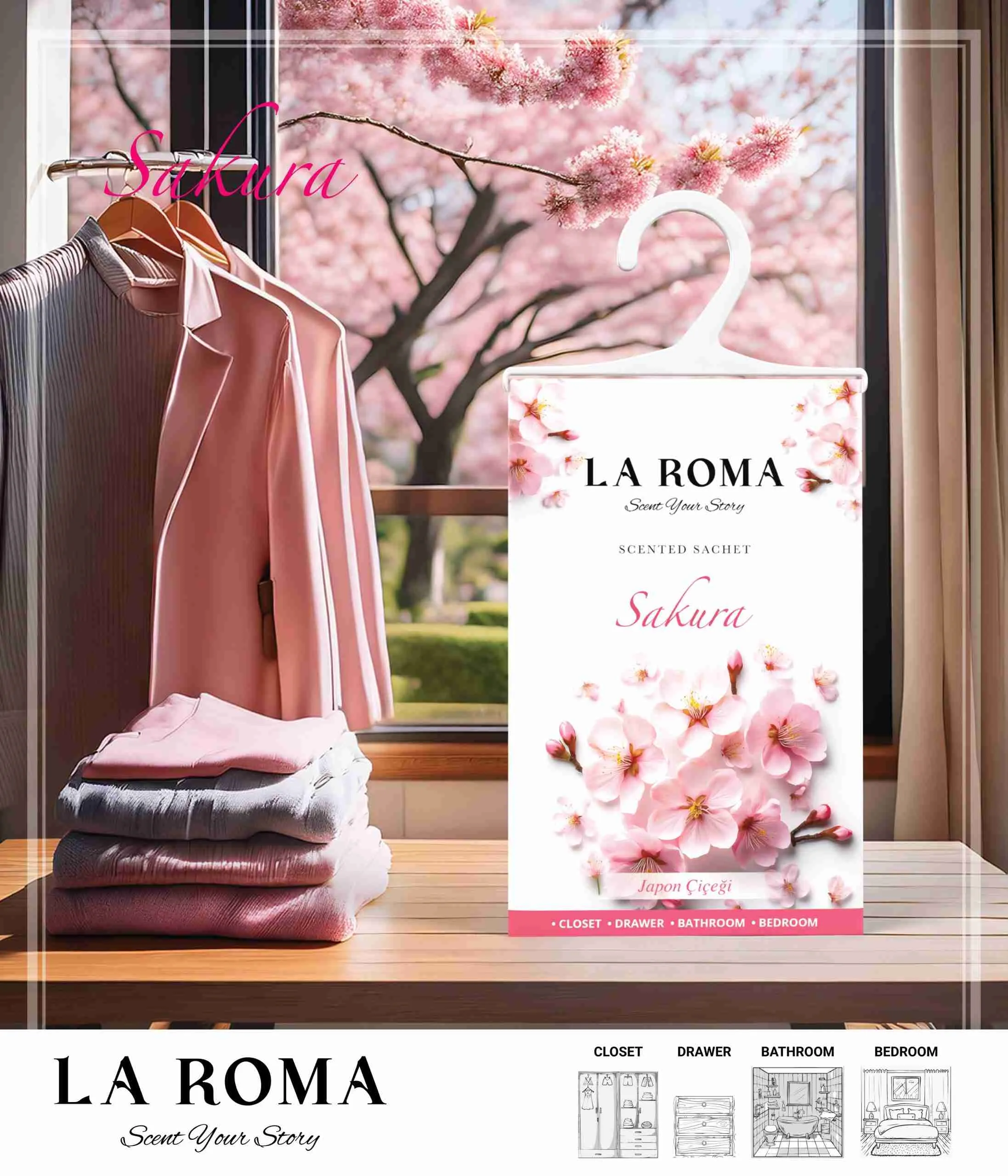 Sakura Ambientador Armario LA ROMA 26gr - Image 2