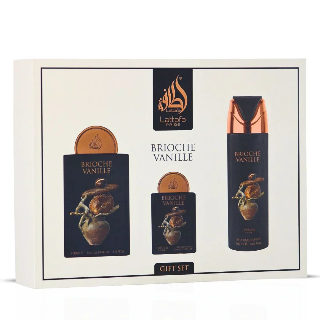 Set Regalo Brioche Vanille LATTAFA PRIDE
