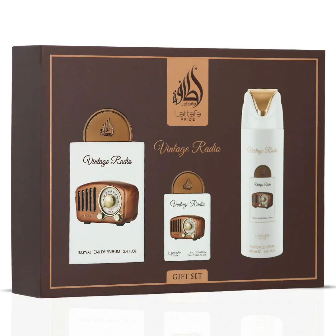 Set Regalo Vintage Radio LATTAFA PRIDE