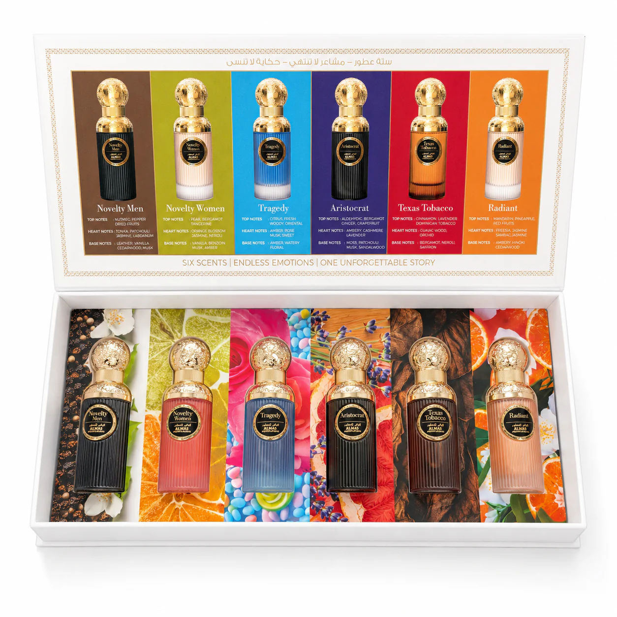 Discovery Set Six Scents ALMAS by LE BONHEUR 6 x 30ml - Image 2