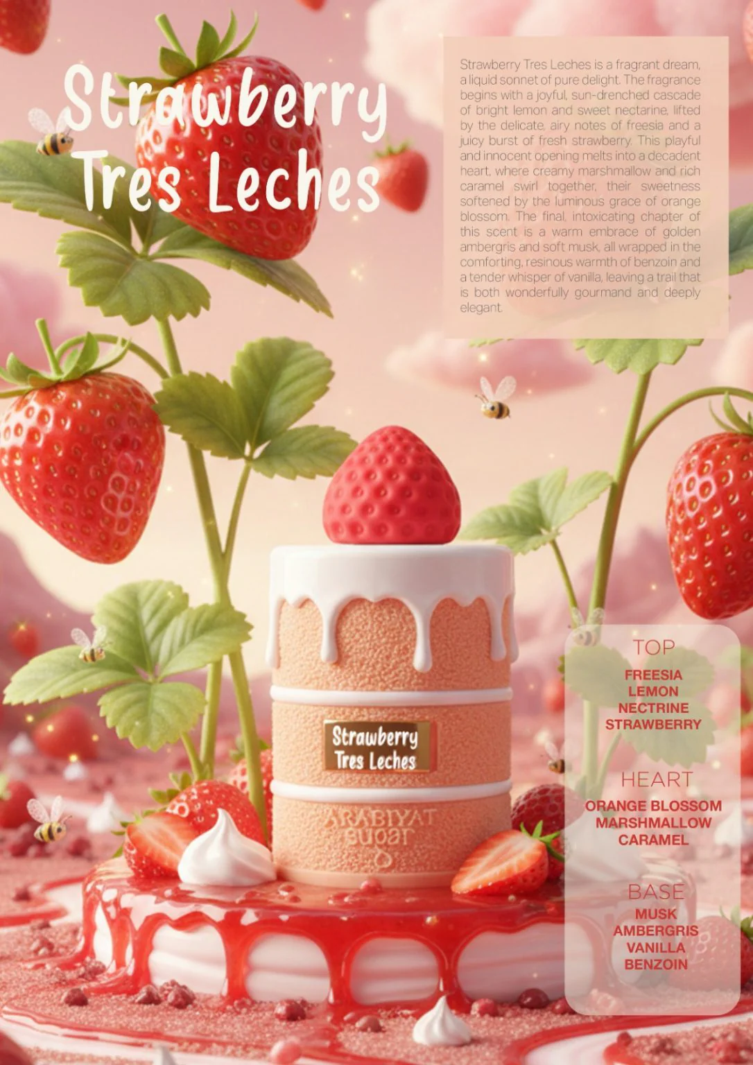 Strawberry Tres Leches ARABIYAT - Muestra 5 ml - Image 2