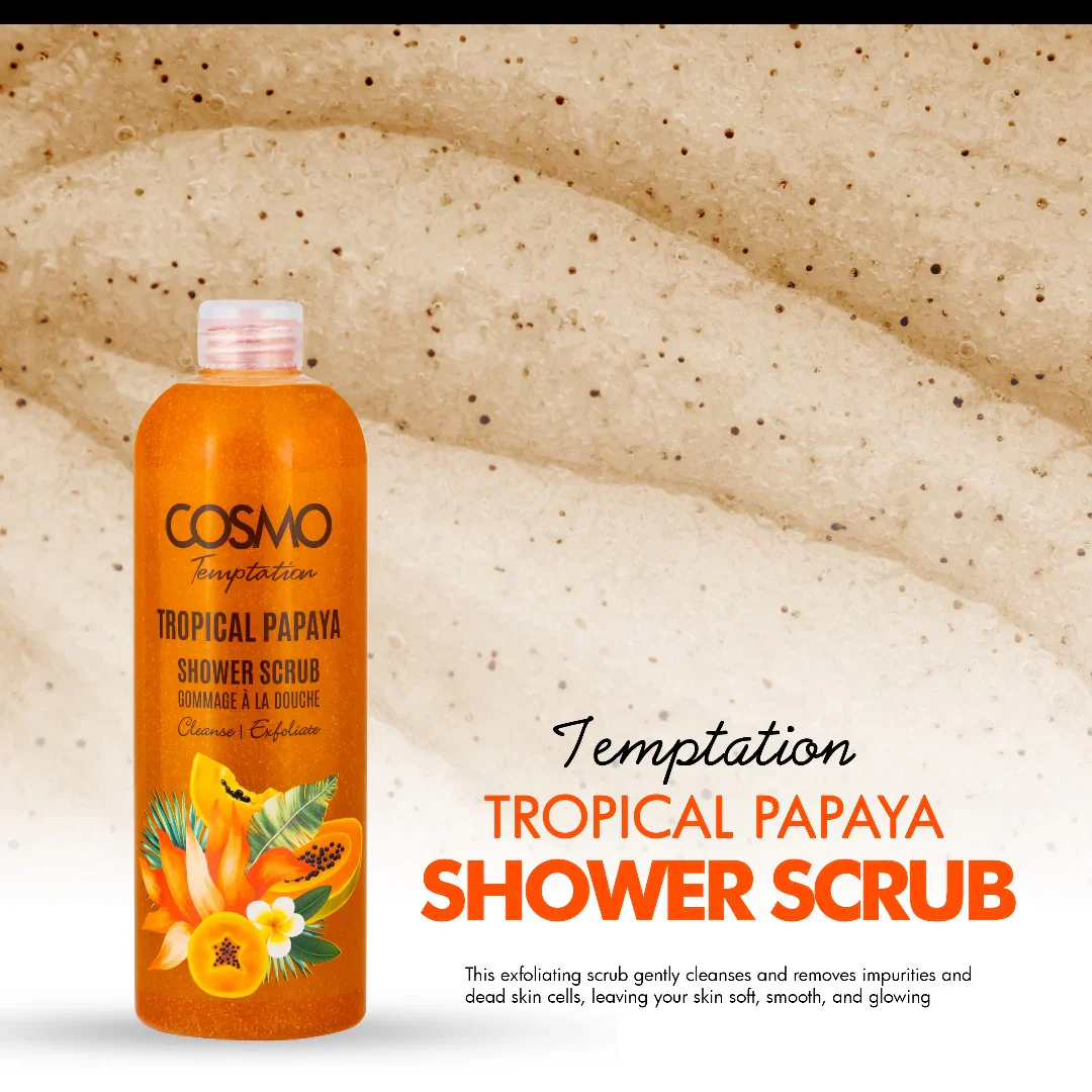 Temptation Tropical Papaya Shower Scrub COSMO 1000ml