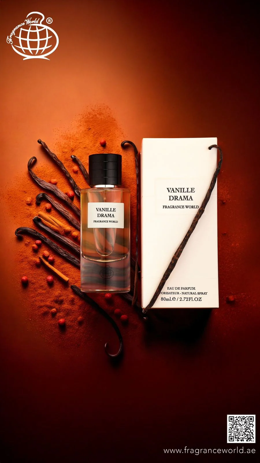 Vanille Drama FRAGRANCE WORLD 100ml - Muestra 3 ml