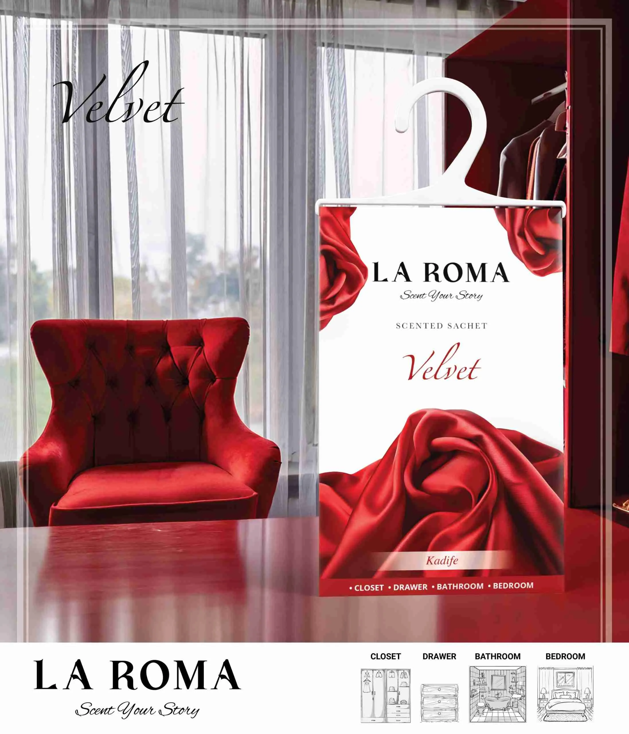 Velvet Ambientador Armario LA ROMA 26gr - Image 2