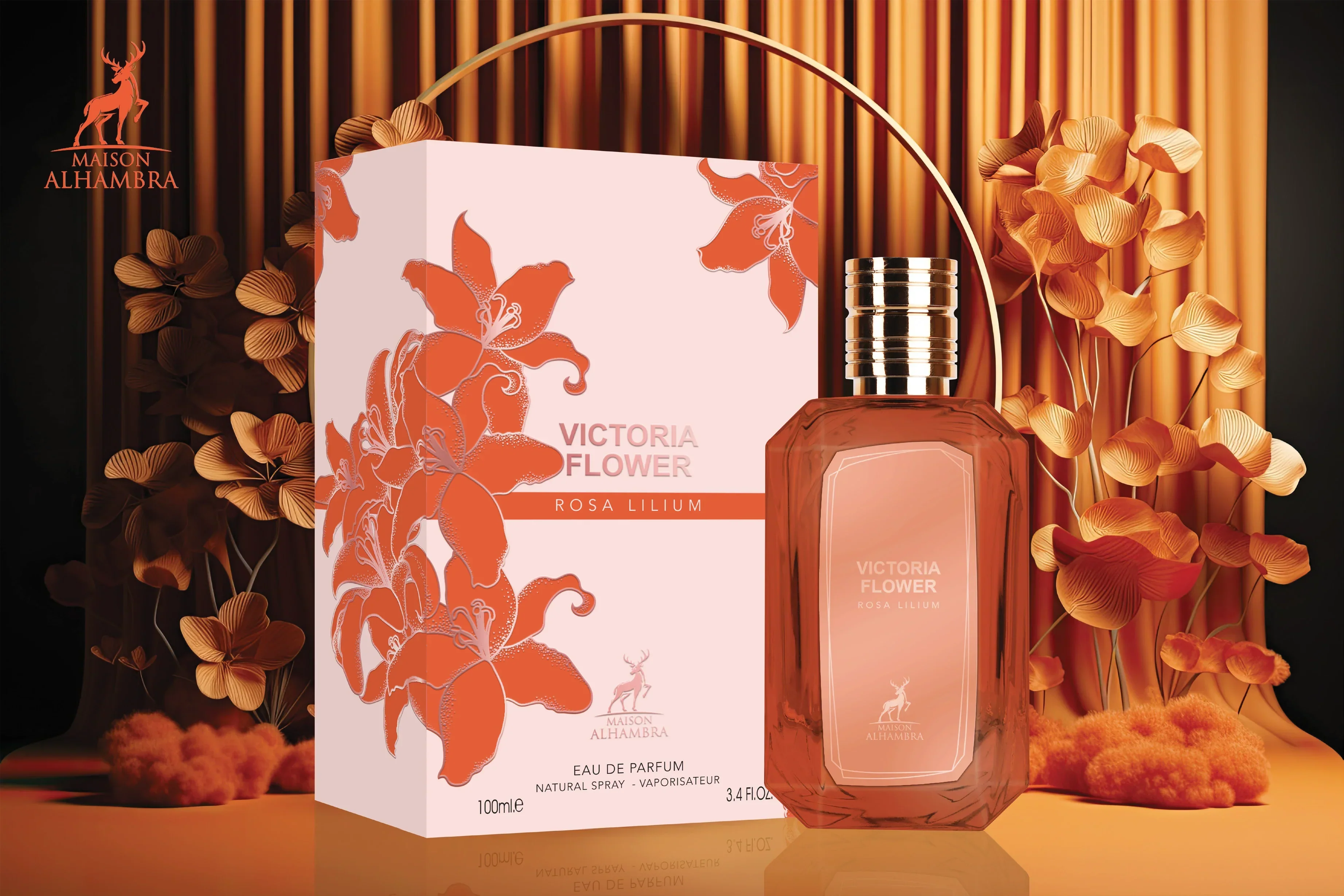 Victoria Flower Rosa Lilium MAISON ALHAMBRA 100ml - Image 2